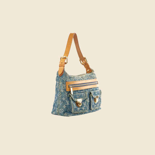 relovedeluxe products-Louis Vuitton Denim Baggy GM Shoulder Bag-RELOVE  DELUXE