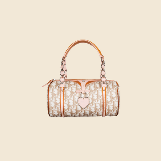 CHRISTIAN DIOR GREY ROMANTIQUE BARREL BAG – RDB