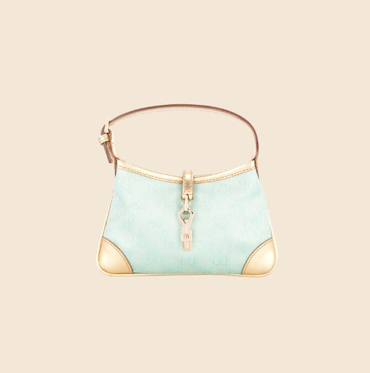 CHRISTIAN DIOR BABY BLUE MINI BOSTON BAG – RDB