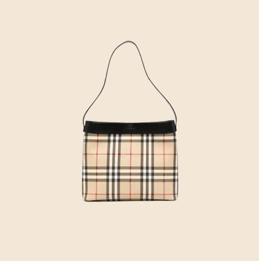 BURBERRY NOVA CHECK KNOT BAGUETTE BAG – RDB