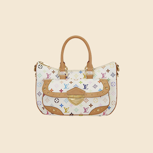 Y2K Louis Vuitton Takashi Murakami White Rainbow Pochette w