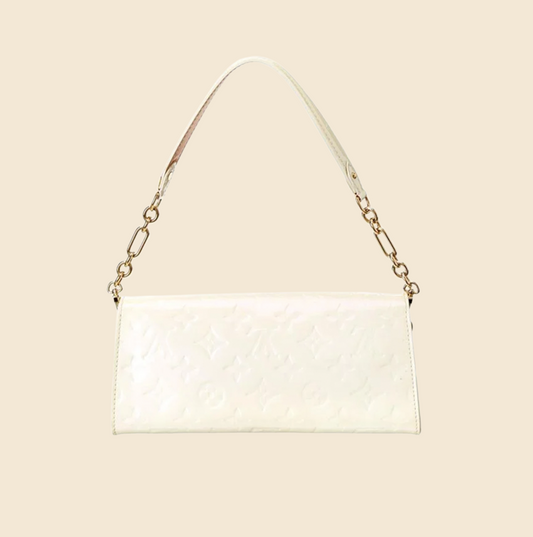 Louis Vuitton Clutch Vernis Sunset Boulevard Chain Shoulder Crossbody Bag  A855