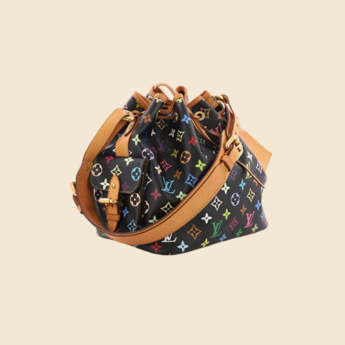 LOUIS VUITTON THEDA MP BLACK MULTICOLOUR MONOGRAM CANVAS HAND BAG – RDB