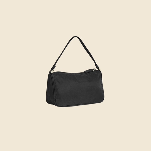 PRADA Nylon Mini Pochette Shoulder Bag in Nero Mini Hobo, Backroom  Clothing