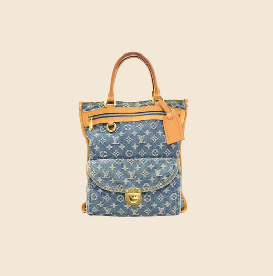 Louis Vuitton Monogram Denim Mini Pleaty Bag - Blue Shoulder Bags, Handbags  - LOU517038