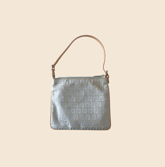 FENDI BLUE ZUCCHINO VINYL BAGUETTE BAG – RDB