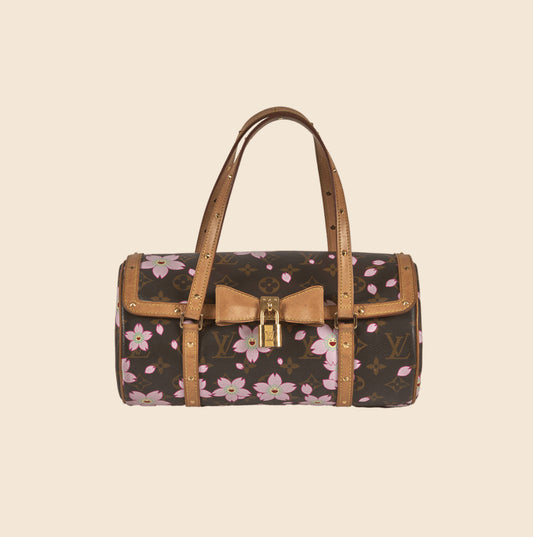 Speedy Cherry Blossom Louis Vuitton Takashi Murakami Pink Cloth ref.118042  - Joli Closet