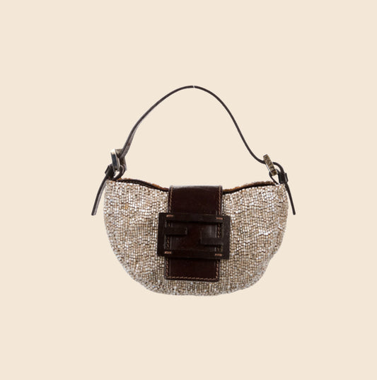 FENDI Croissant Mini leather shoulder bag · VERGLE