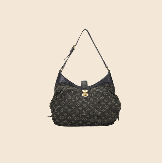 Louis Vuitton Monogram Denim Mini Pleaty Raye (SHG-35705) – LuxeDH