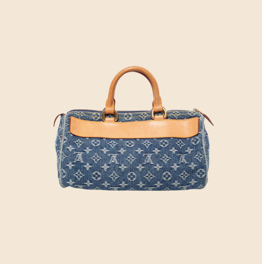 LOUIS VUITTON BLUE MONOGRAM DENIM BAGGY PM BAG – RDB