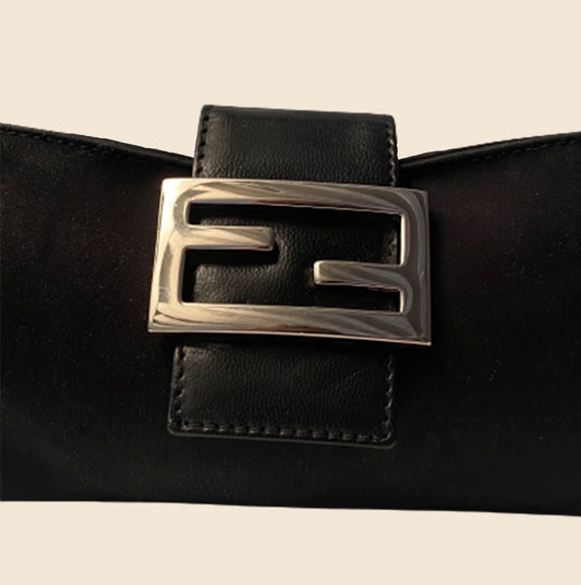 FENDI BLACK NYLON MINI SHOULDER BAG – RDB