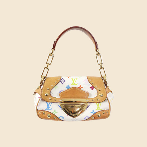 Takashi Murakami x Louis Vuitton White Monogram Multicolore Pochette  Cosmetique QJA0C91ZWB017