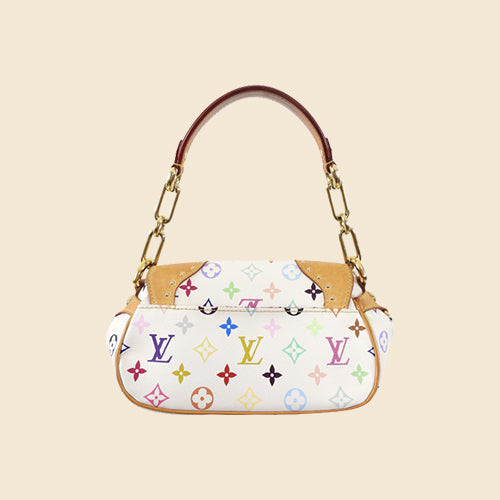 Louis Vuitton Murakami Rita White Multicolor Monogram Shoulder Bag – The  Closet New York