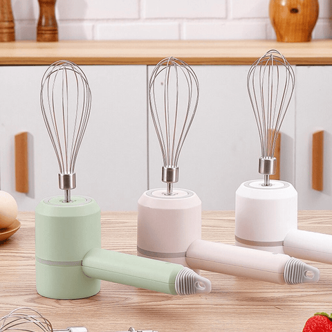 Wireless Hand Mixer Charging Handheld Electric Whisk Mini High Power Whisk  Beater Baking Hand Mixer