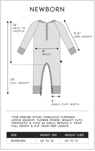 SUNSUIT SIZING CHART – Modern Mini and Me