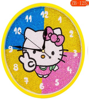Kitty, Diamond Painting Clock