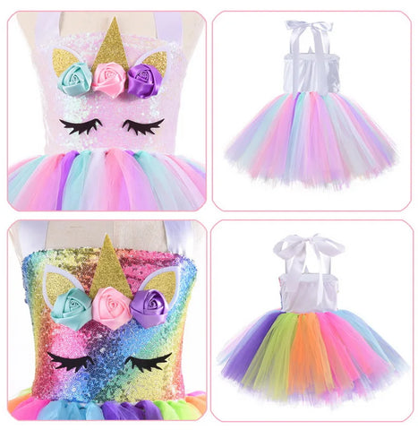 Colorful Unicorn Costume for Girls