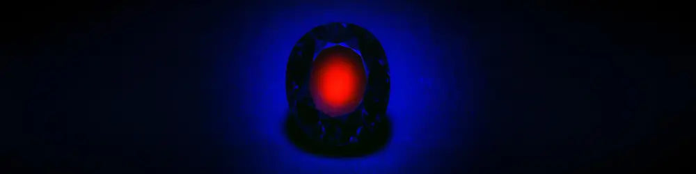Under ultraviolet light, the Hope diamond shows a surprising red phosphorescence