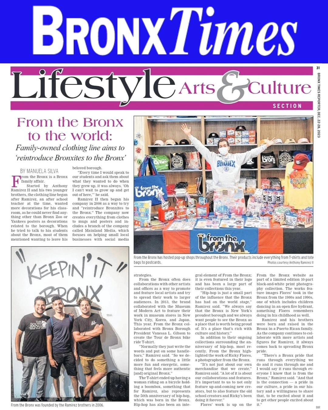 From The Bronx Feature in The Bronx Times