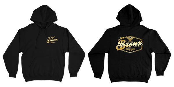 Bronx Beer Hall 10 Year Anniversary Hoodie in Black