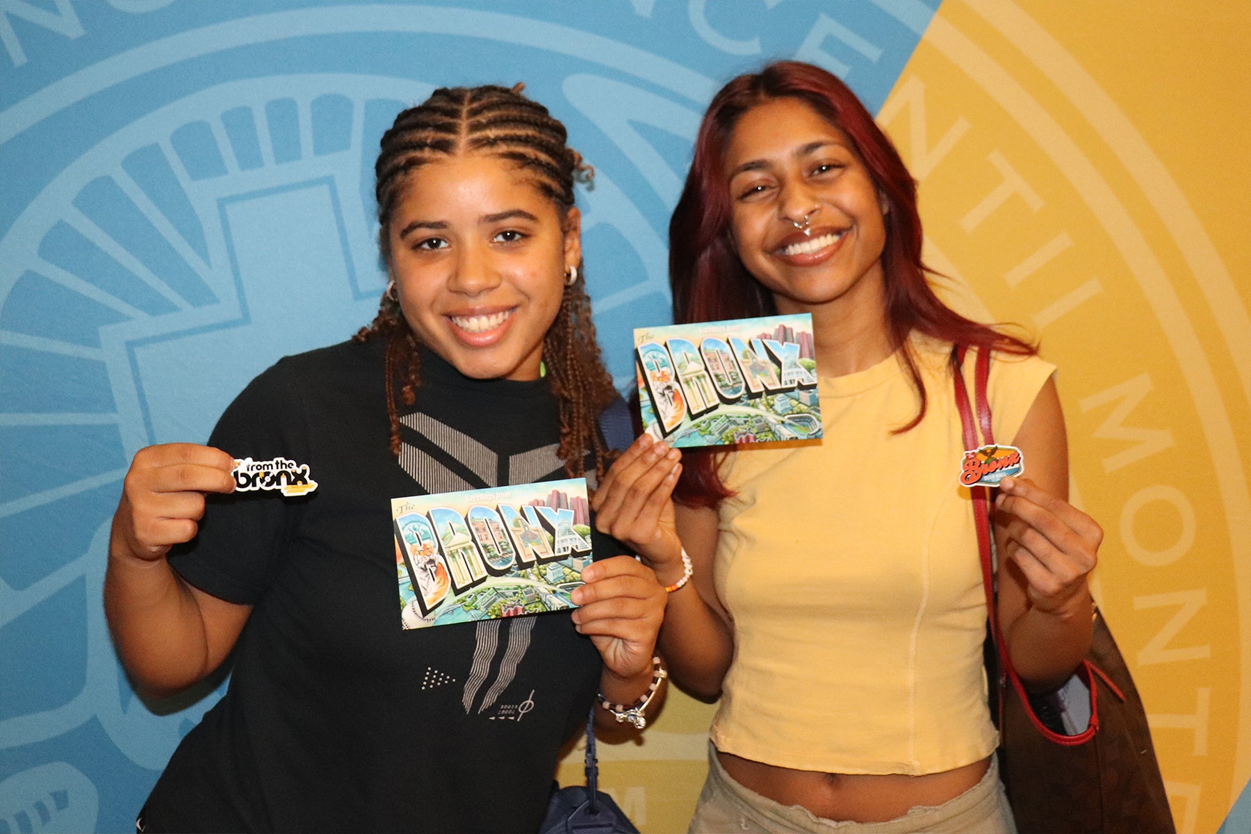 PICTURED: Students showing off their From The Bronx Swag