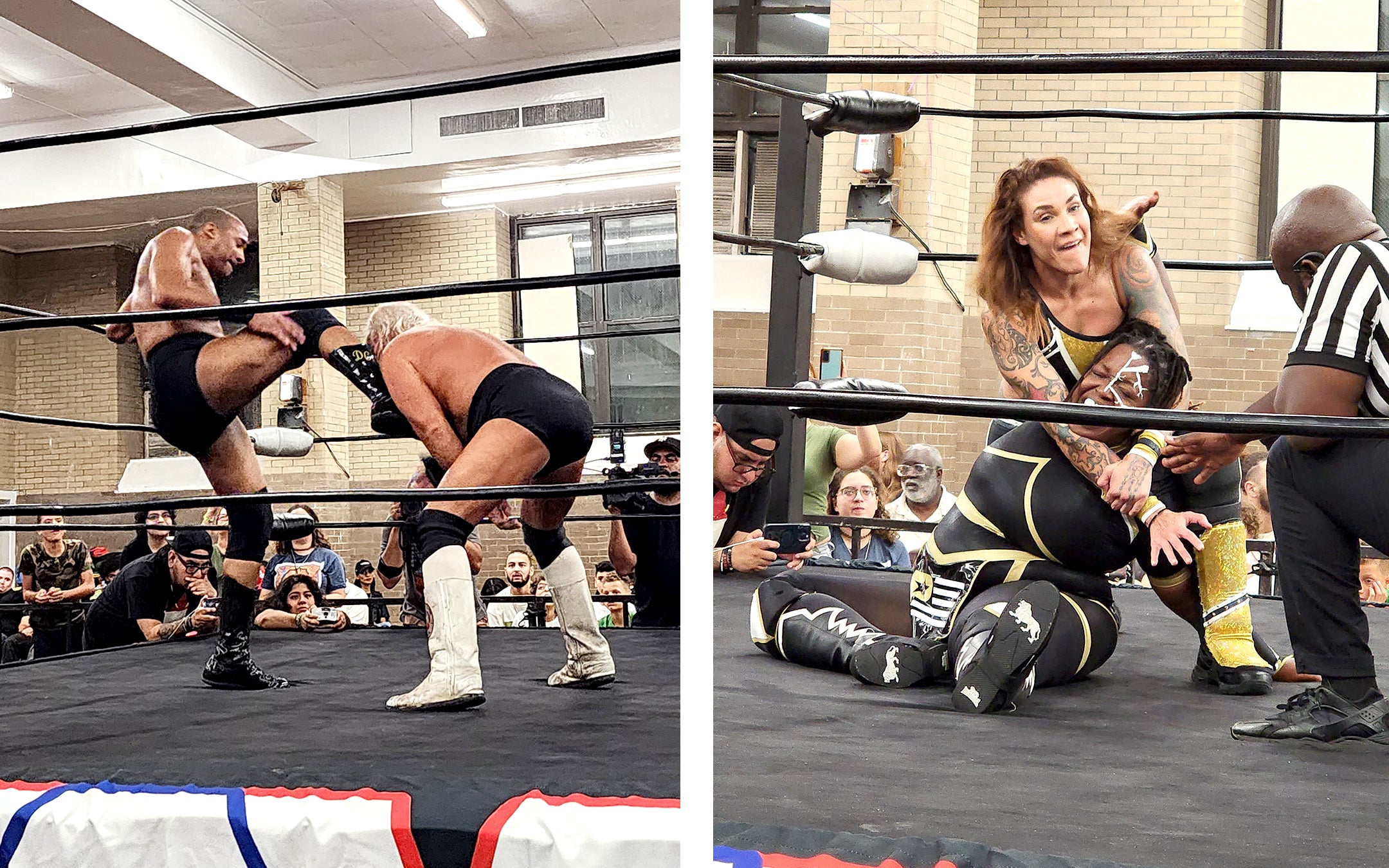 PICTURED (From L to R): Darius "The All Father" Carter vs George "Legend Mr. #1" South, Mercedes Martinez vs Ruthless Lala