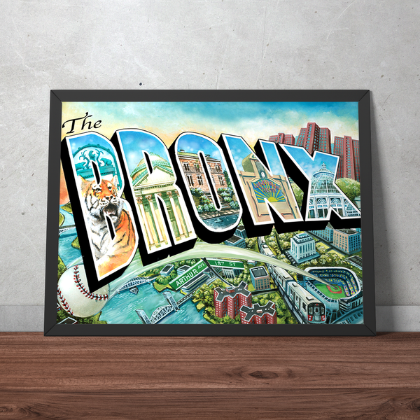 Bronx Illustraterd Poster