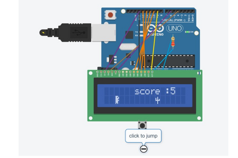 Automated Dino game using arduino 