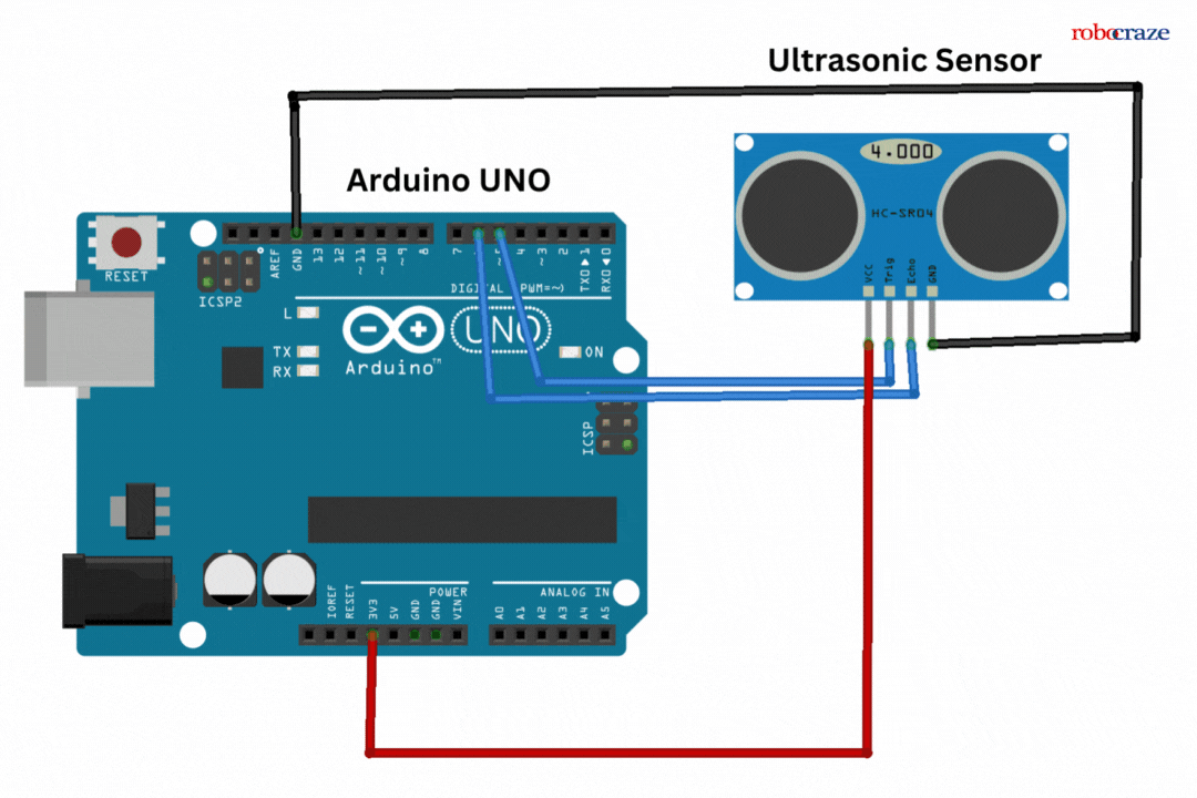 Arduino Interfacing with Ultrasonic Sensor