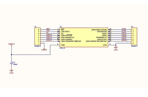 ESP8266 Serial WiFi Witty Cloud Development Board ESP-12F Module Mini Wifi Module Circuit Diagram