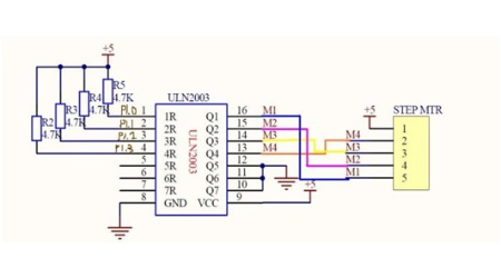 Pin diagram of uln2003