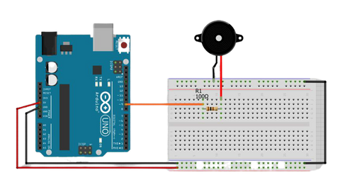 circuit diagram for buzzer Arduino