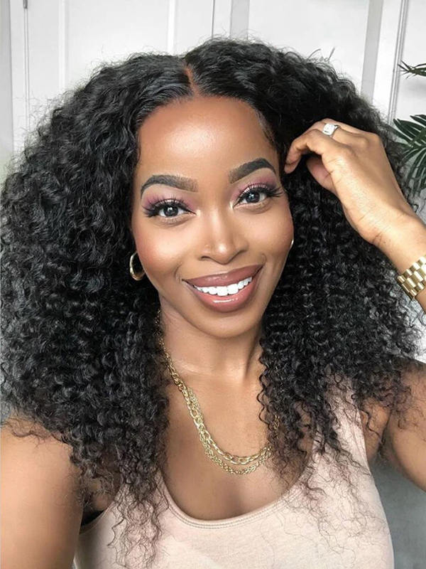 Best Undetectable Invisible 360 HD Lace Frontal Wigs Curly CF115 ...