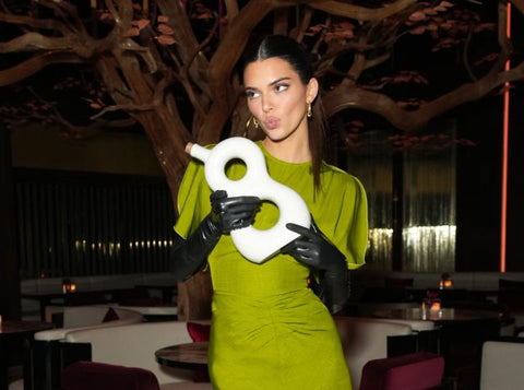 Kendall Jenner holding her 818 Eight Reserve Tequila