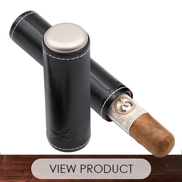 Cigar Leather Case for Single Cigar