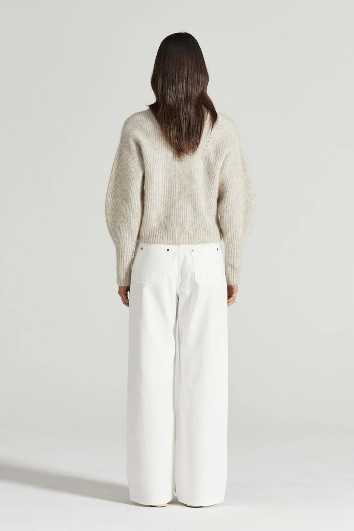 Friends With Frank The Agnes Cardigan - Oatmeal Marle
