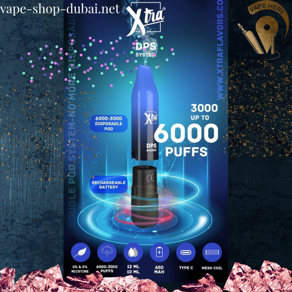 Xtra DPS 6000 Puff Disposable Vape UAE Dubai