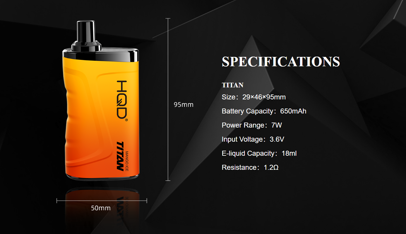 HQD TITAN 7000 PUFFS 5MG Dispasable Vape