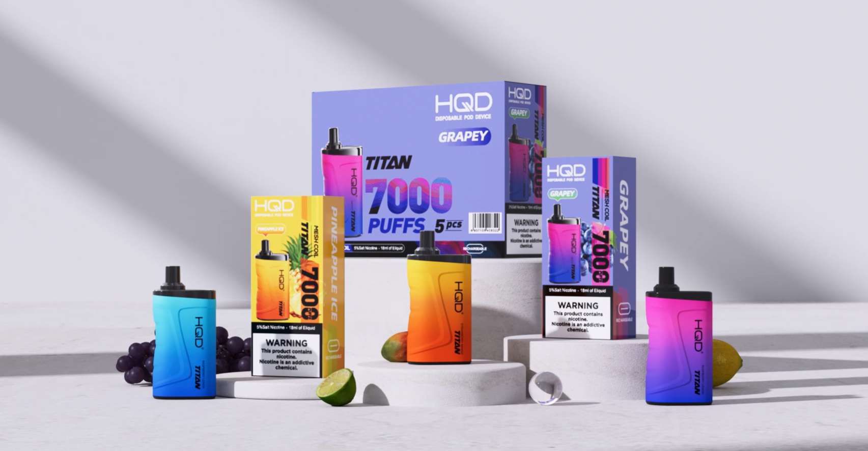 HQD TITAN 7000 PUFFS 5MG Dispasable Vape