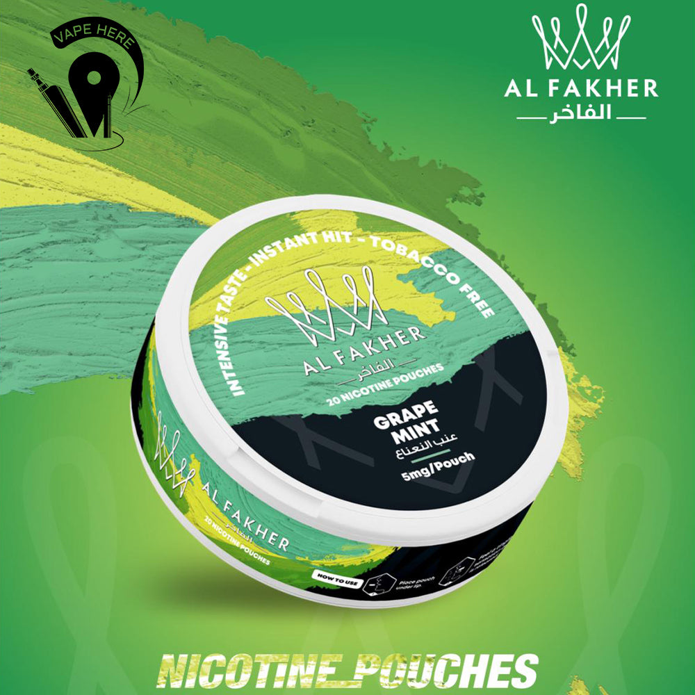 AL Fakher Nicotine Pouches Grape Mint UAE Fujairah