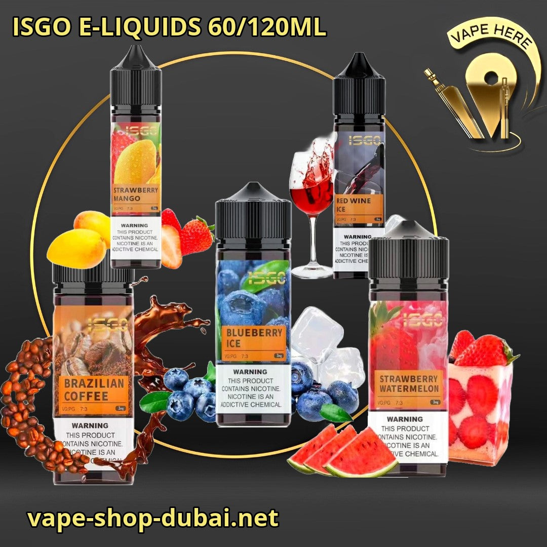 ISGO ELiquids Vape Here Store UAE Abu Dhabi Dubai