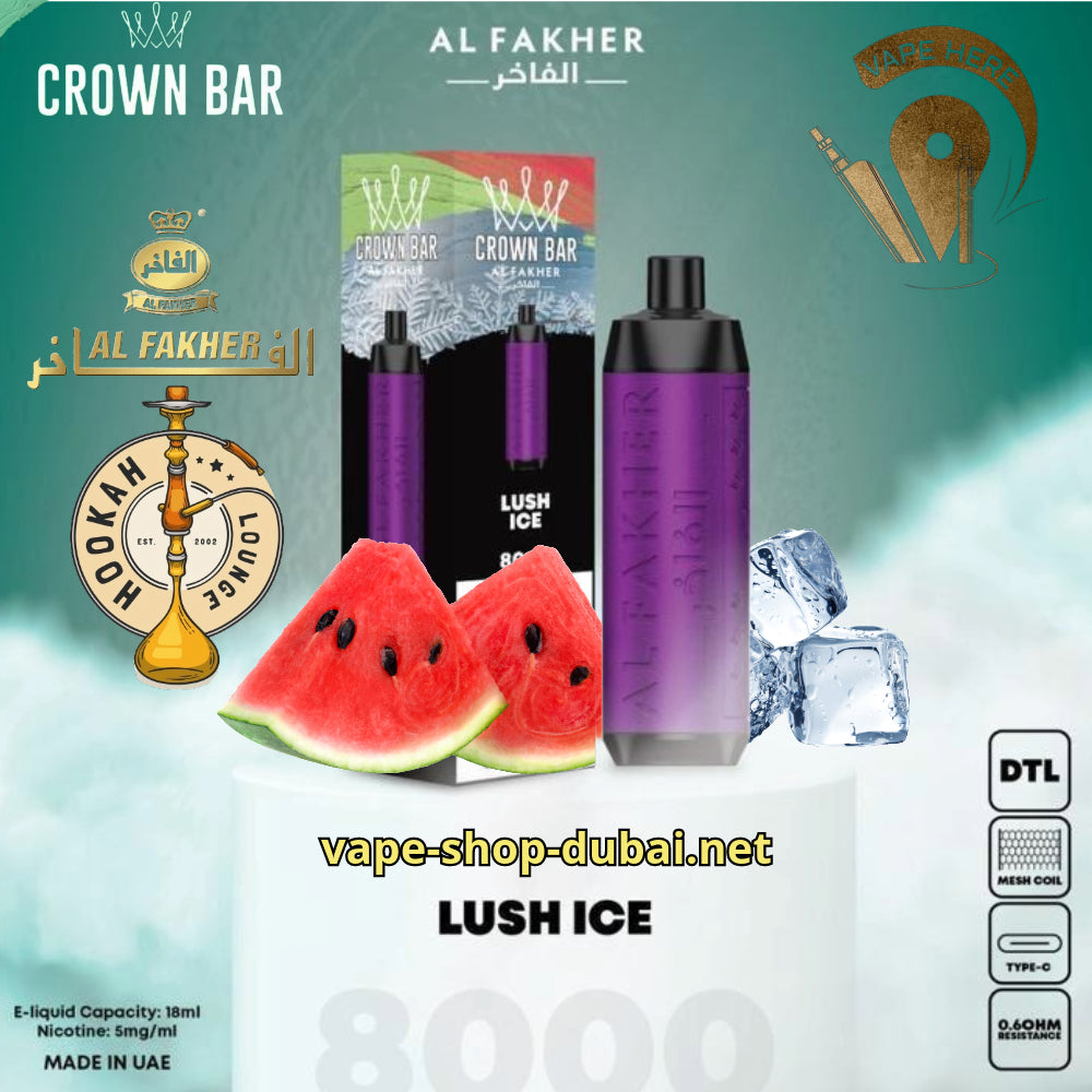 Al Fakher Shisha Vape  watermelon lush ice