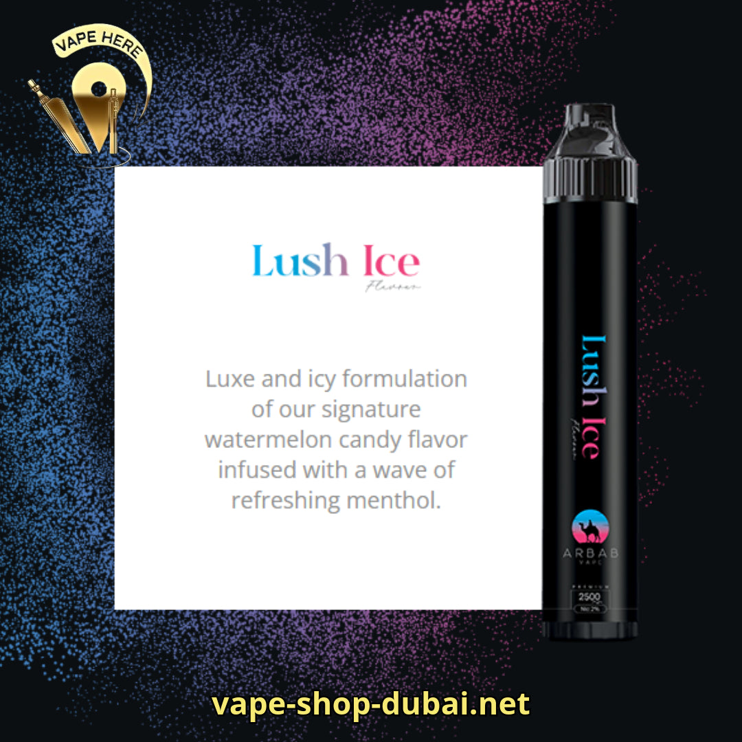 Arbab 2500 Puffs Disposable Vape 20mg Lush Ice UAE Dubai