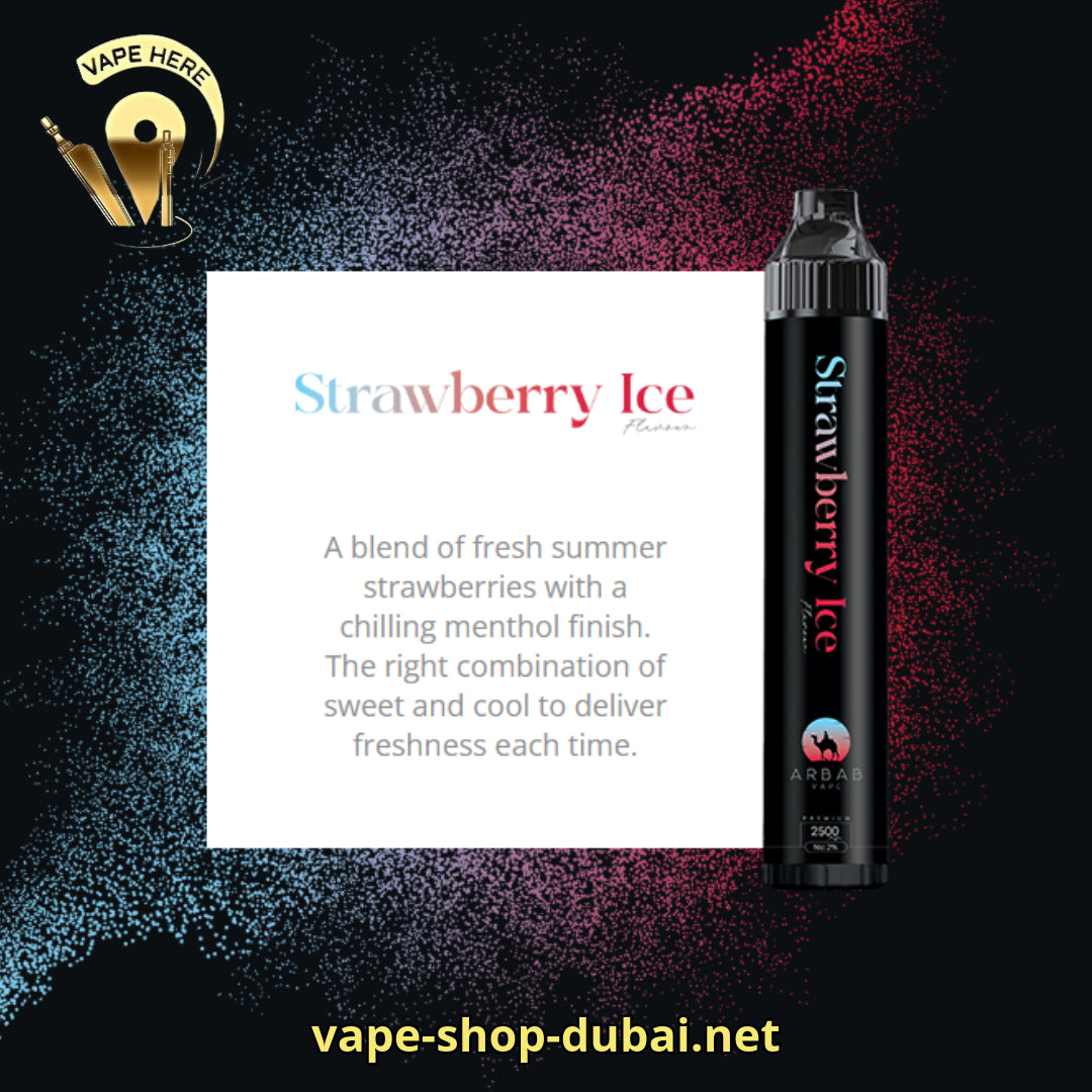 Arbab 2500 Puffs Disposable Vape 20mg Strawberry Ice UAE Al Ain