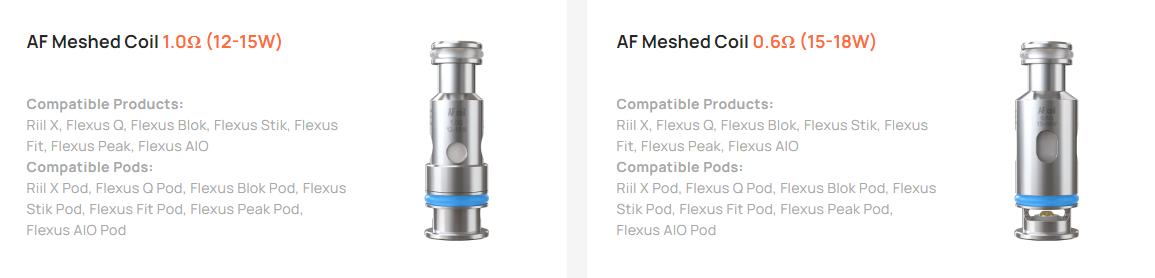 Aspire AF Meshed Coils UAE Abu Dhabi