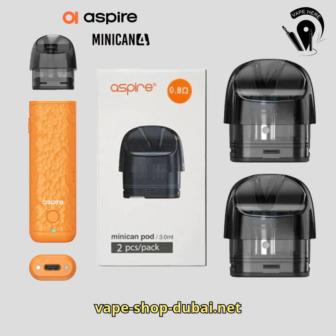 Aspire MINICAN Replacement Pods with Mesheded Coil 3ml UAE Abu Dhabi