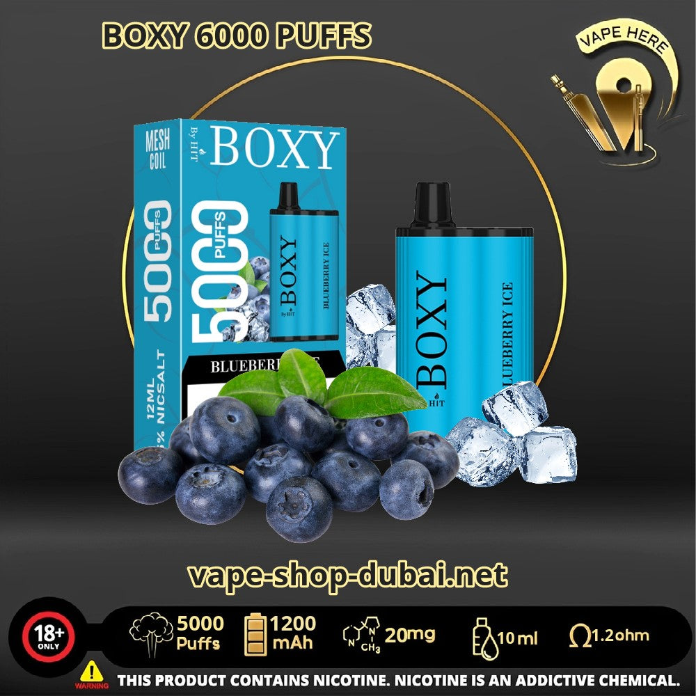 BOXY 5000 PUFFS DISPOSABLE VAPE Blueberry