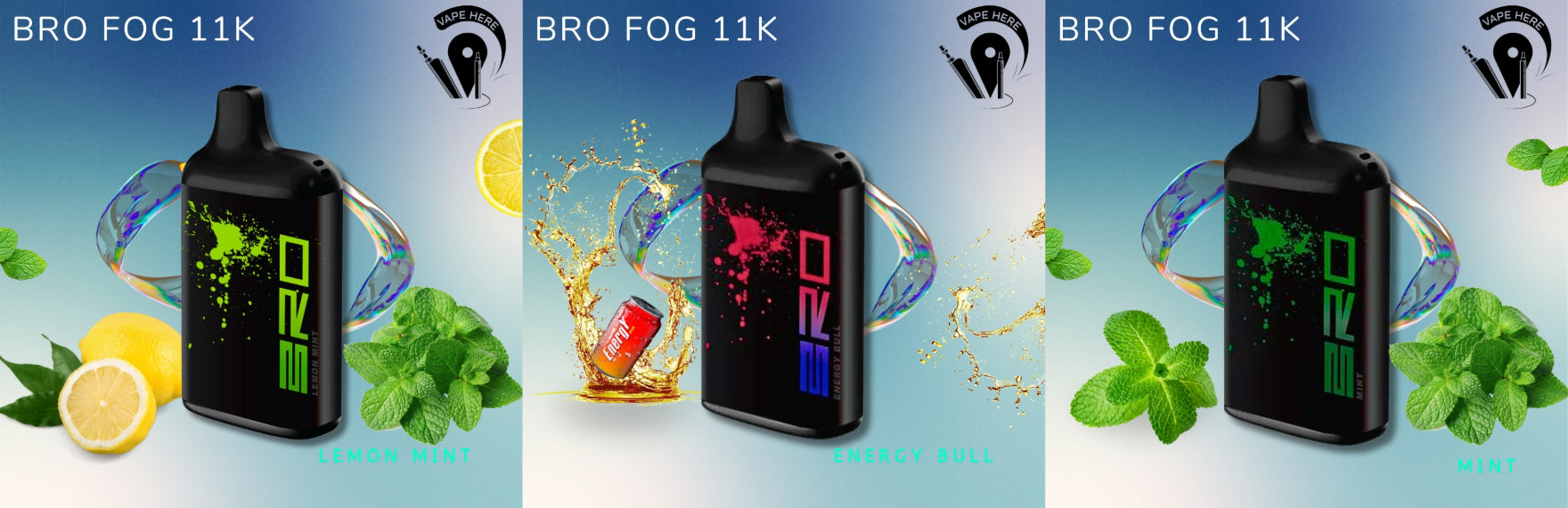 BRO Fog Disposable Vape 11000 PUFFS 20MG UAE Dubai