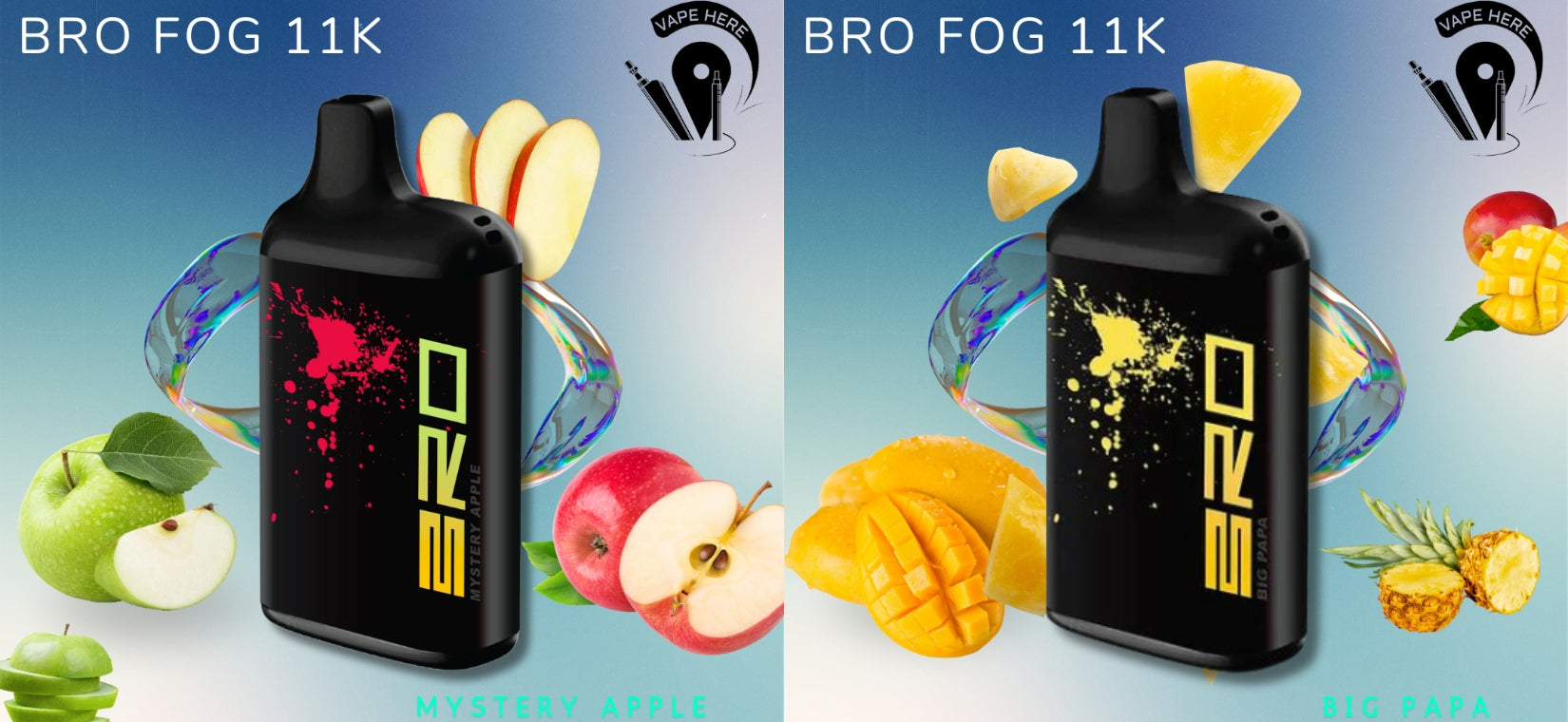 BRO Fog Disposable Vape 11000 PUFFS 20MG UAE Abu Dhabi