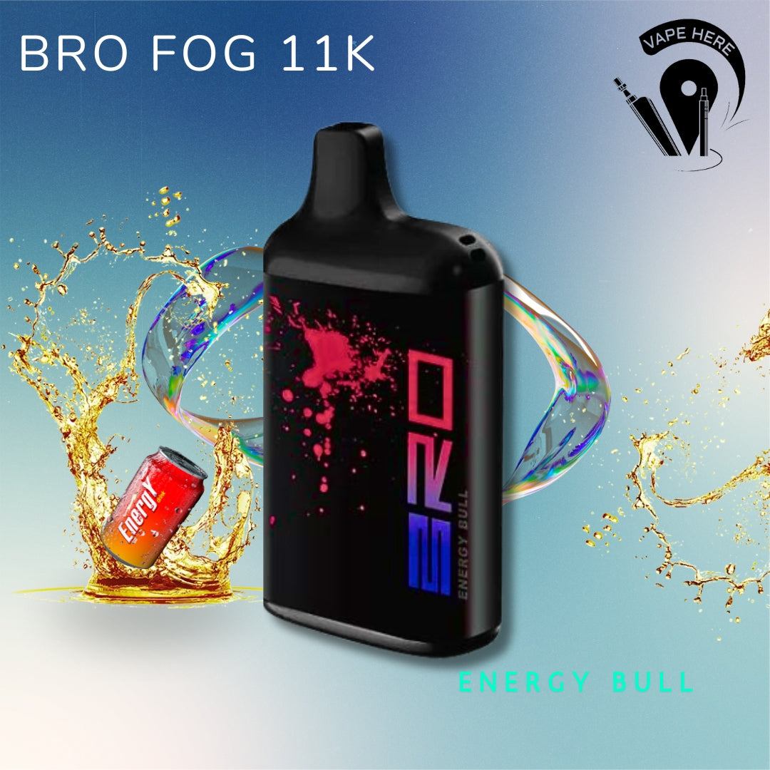 BRO Fog Disposable Vape 11000 PUFFS 20MG Energy Bull UAE Ajman